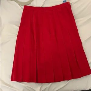 Red skirt
